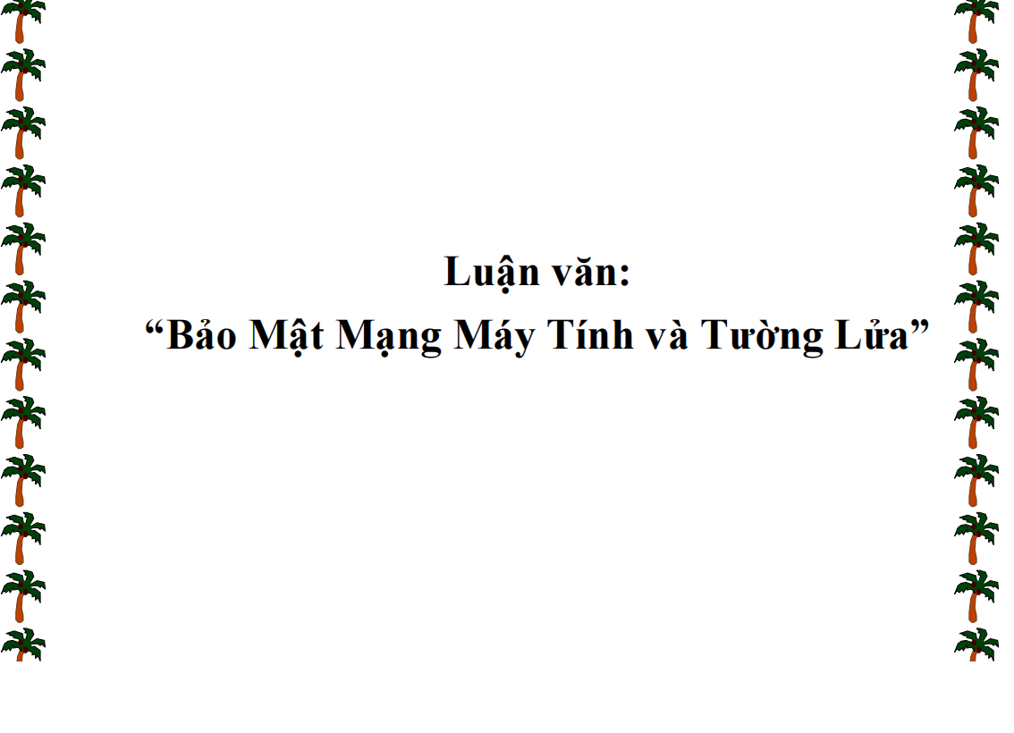 Bảo Mật Mạng Máy Tính và Tường Lửa