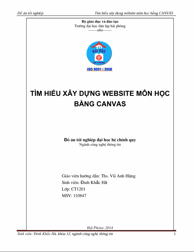 TÌM HIỂU XÂY DỰNG WEBSITE MÔN HỌC BẰNG CANVAS 