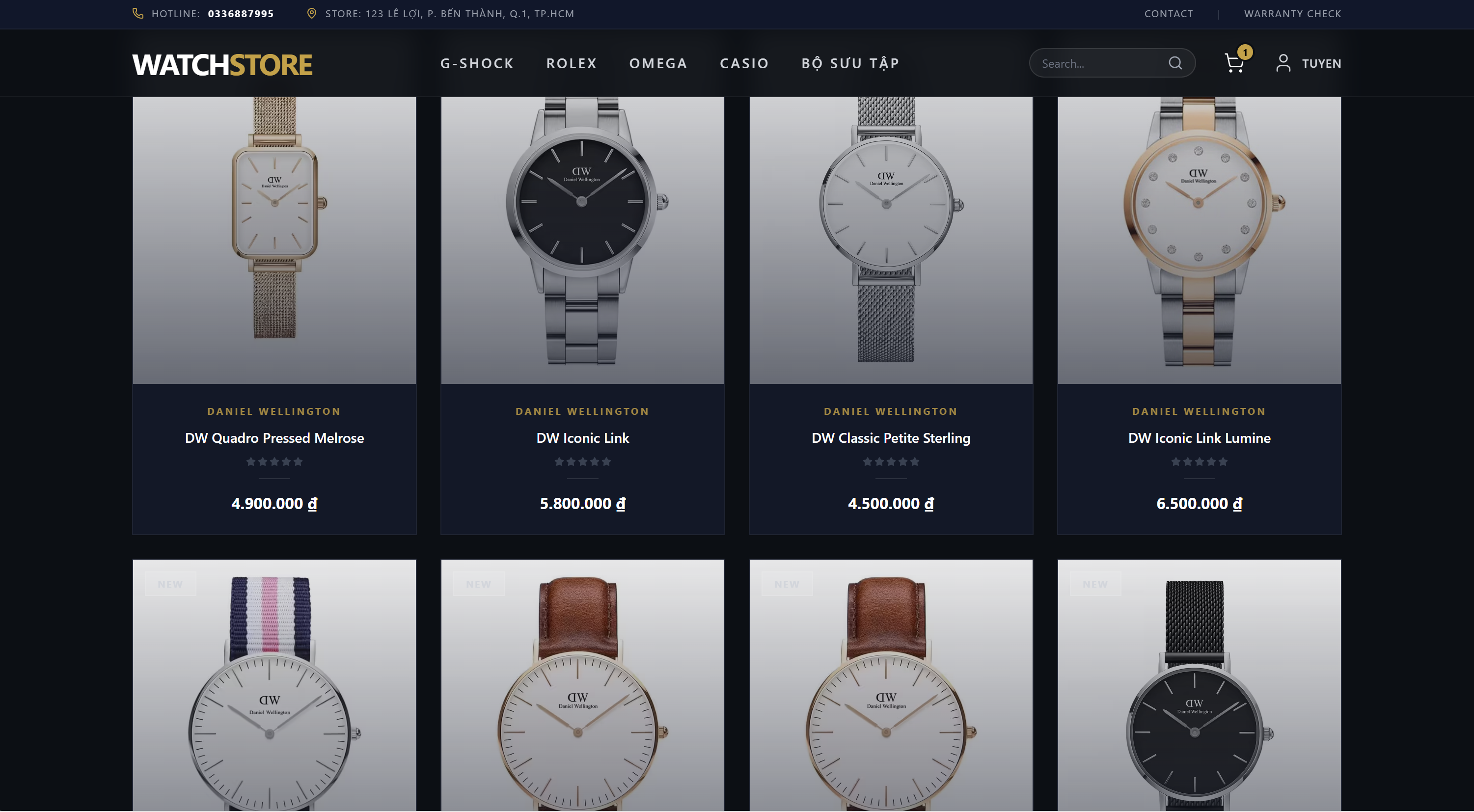 Full Source Code Website Bán Đồng Hồ Full Chức Năng - ReactJS, NodeJS, MongoDB - Tích Hợp VNPAY, Login Google - Giao Diện Admin/User Riêng Biệt