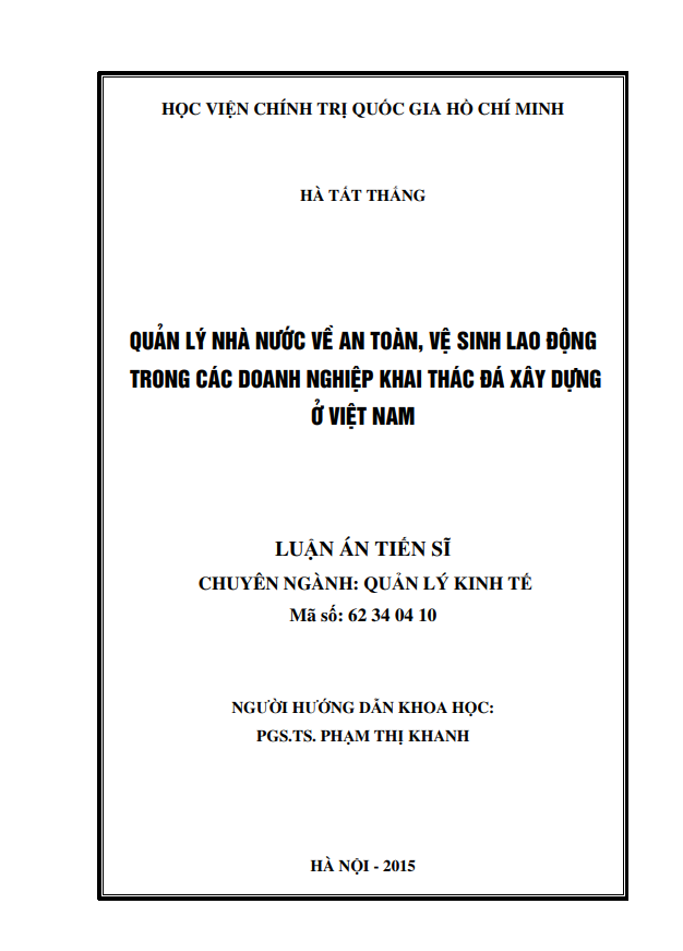 Tăng cường quản lý nhà nước bằng  pháp luật trong lĩnh vực giao thông đường bộ ở Việt Nam hiện nay