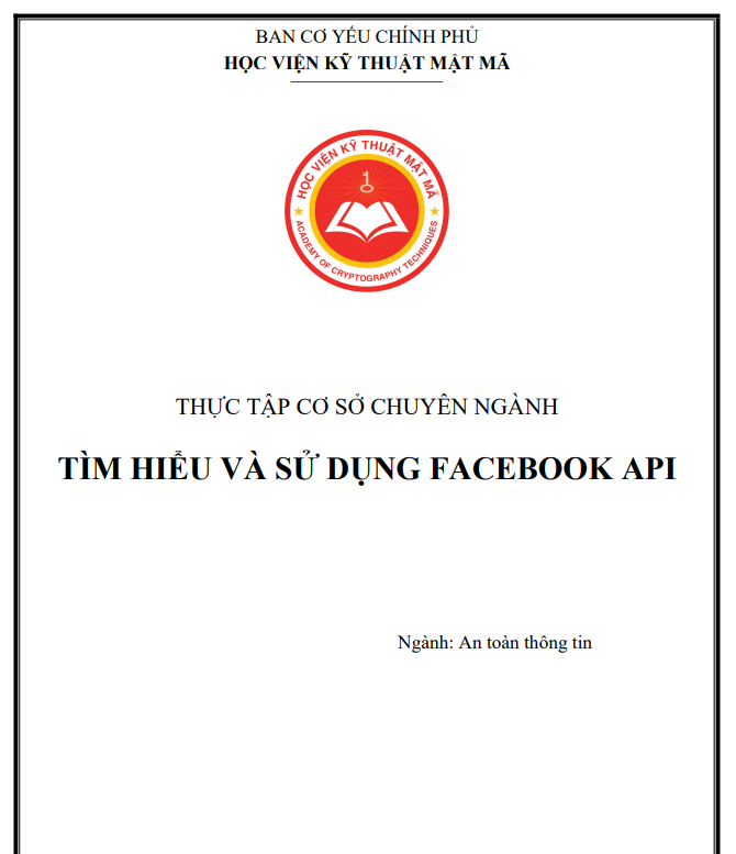 TÌM HIỂU VÀ SỬ DỤNG FACEBOOK API