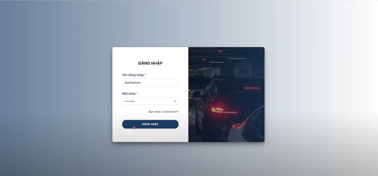 Xây Dựng Web App Quản Lý Bãi Đỗ Xe Oto